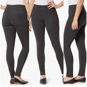 Gloria Vanderbilt Womens Pants Size 16 Avg Heather Grey Slim-Leg New W/ Tags